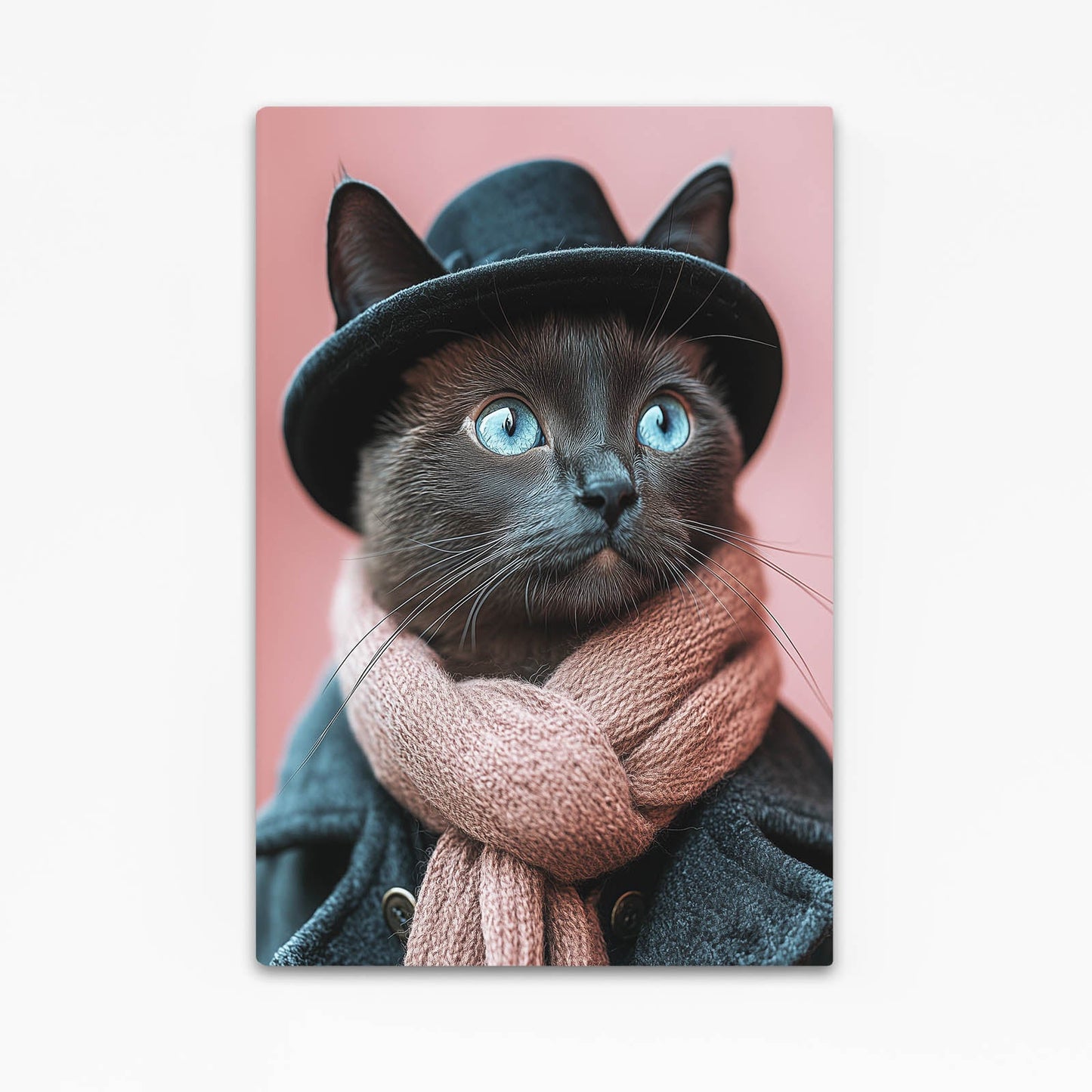 Dapper Blue Eyes Cat Art
