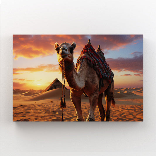 Desert African Wall Art — photography canvas print in orange tones