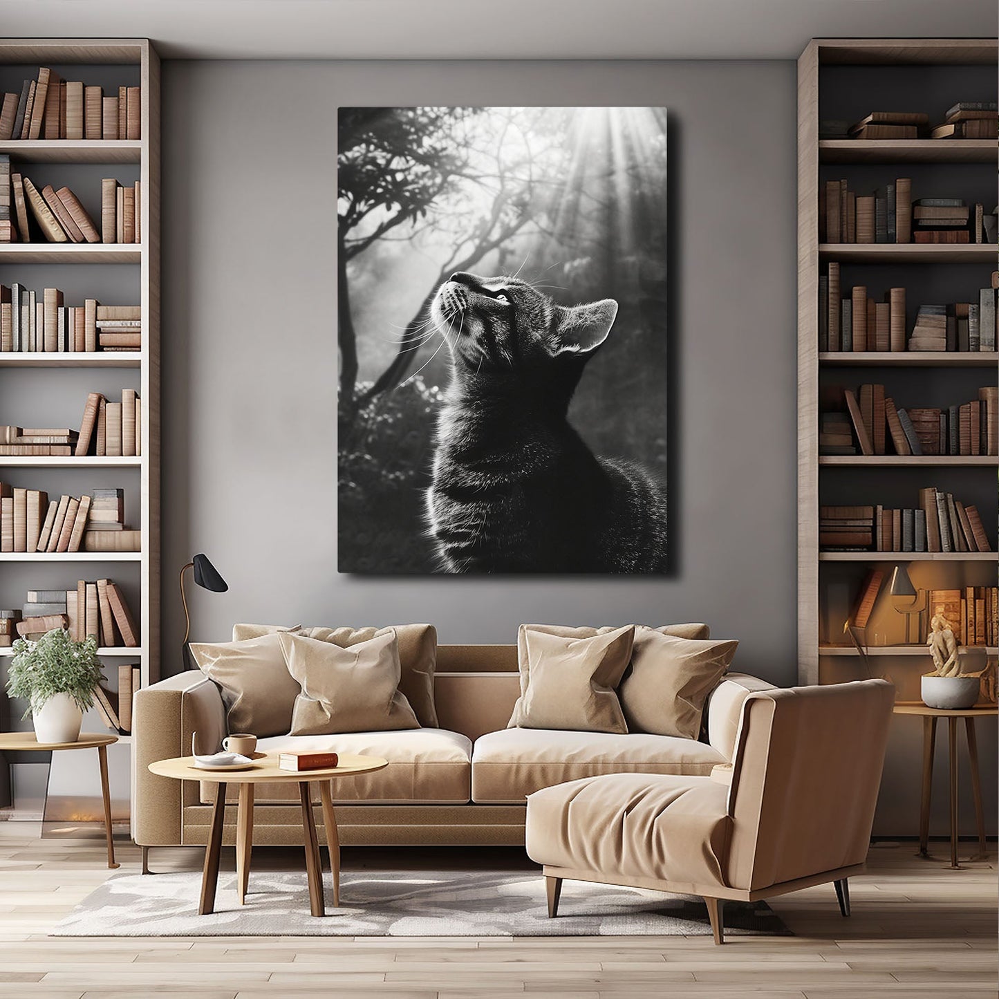 Divine Light Cat Art