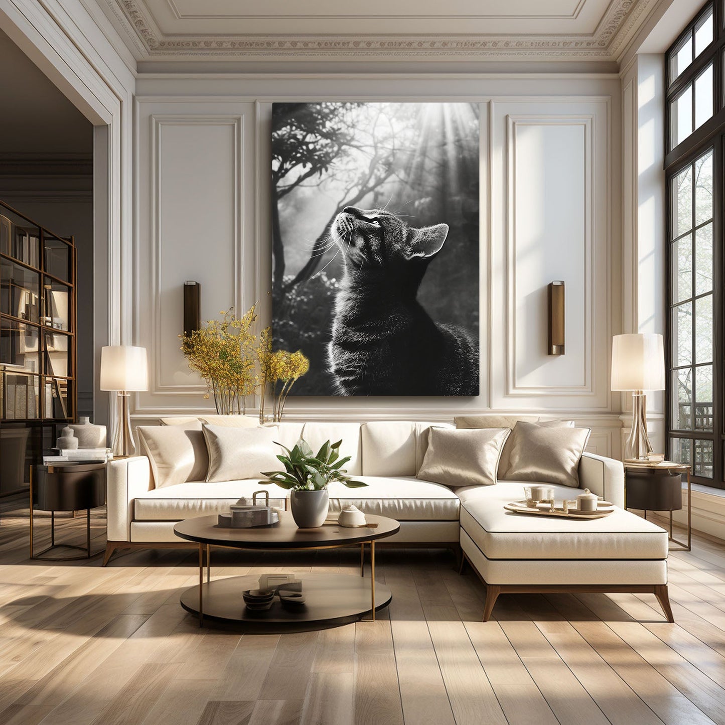 Divine Light Cat Art