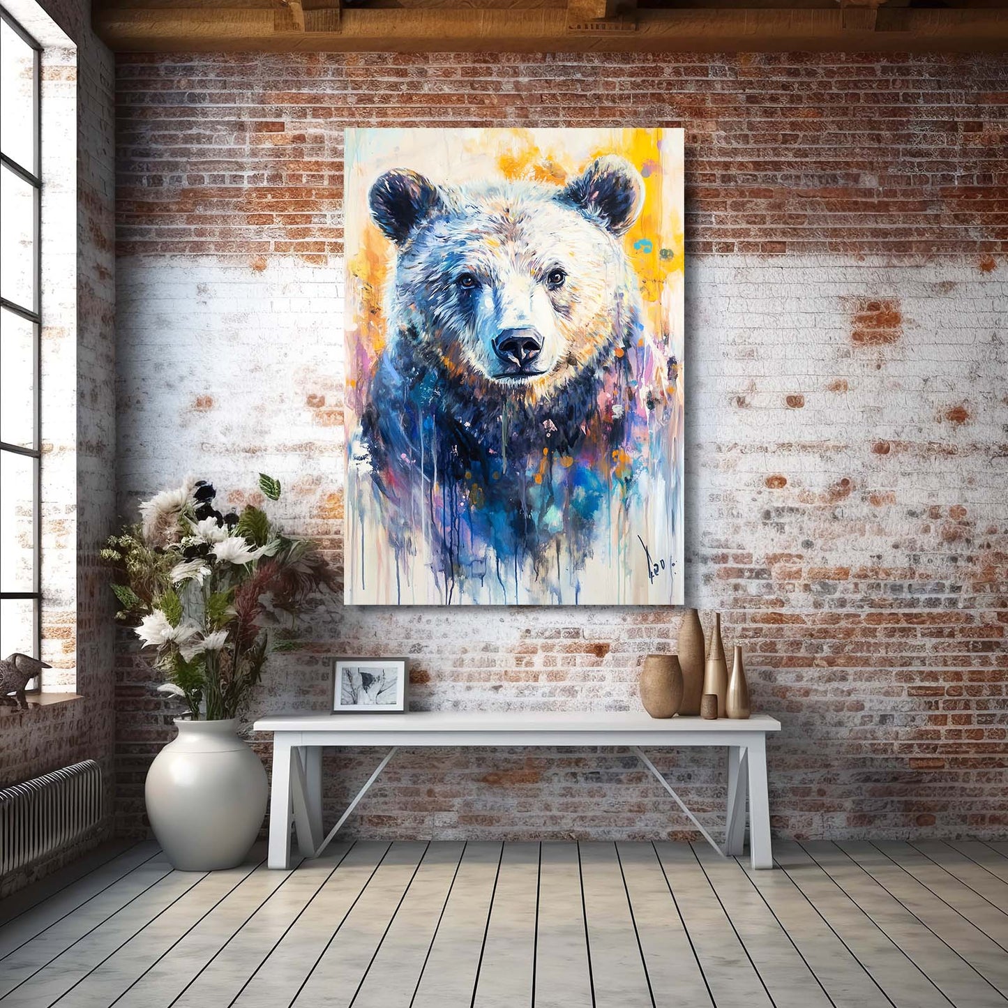 Drippy Bear Art