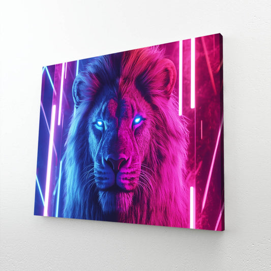 Dynamic Energy Lion Art