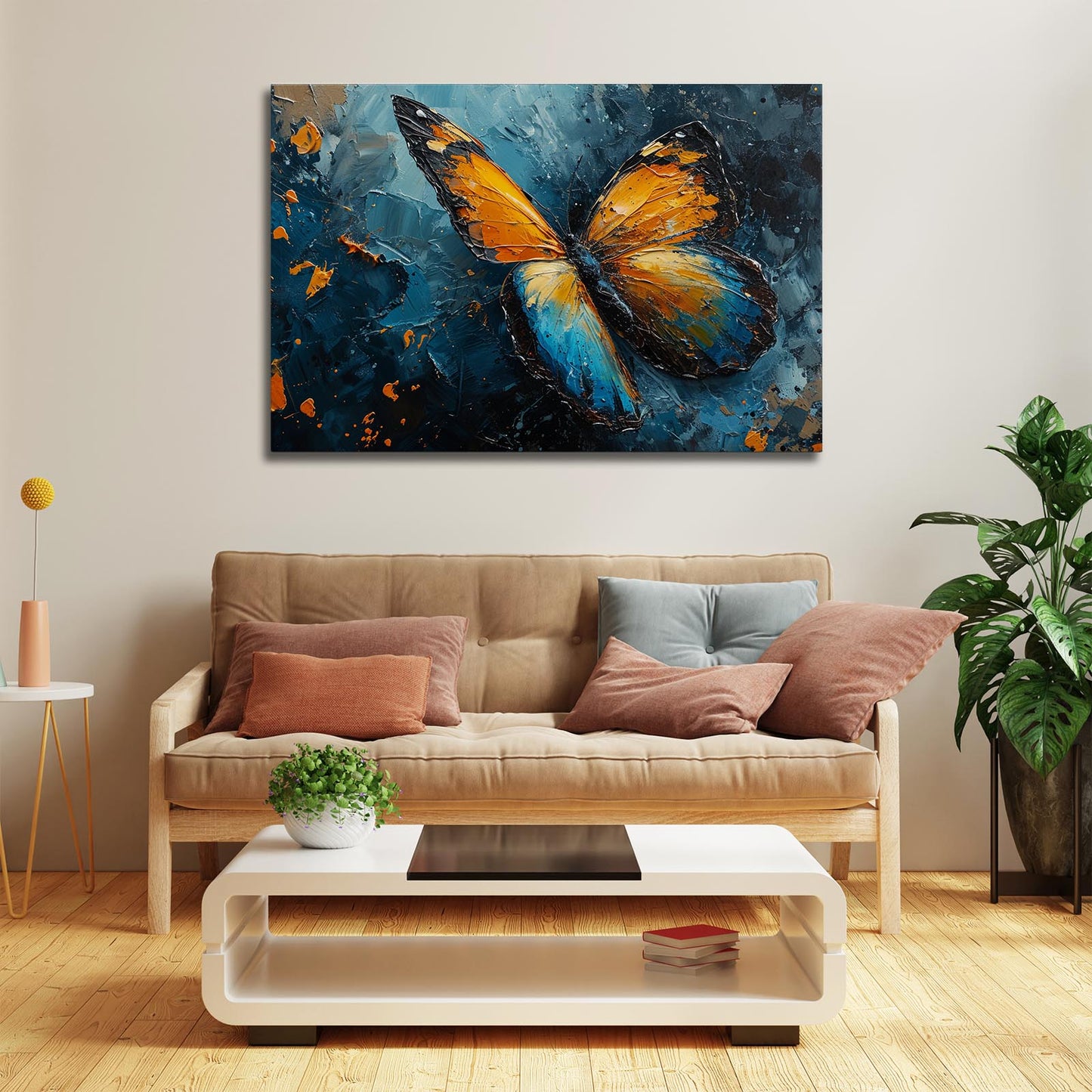 Electric Flame Butterfly Wall Art