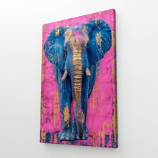 Electric Pink Elephant Art