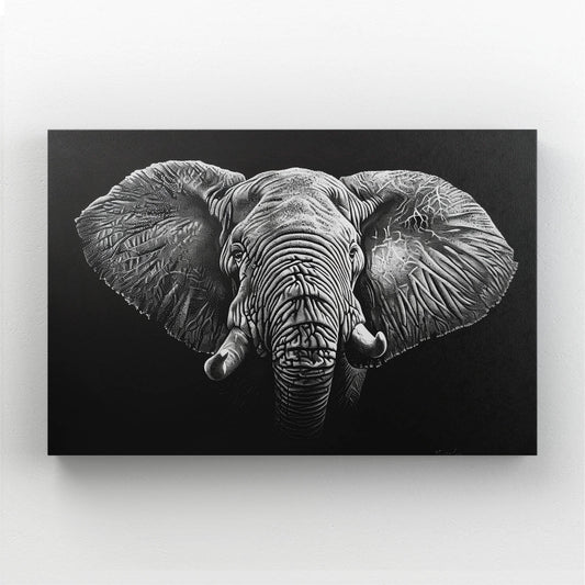 Elephant Art Black And White