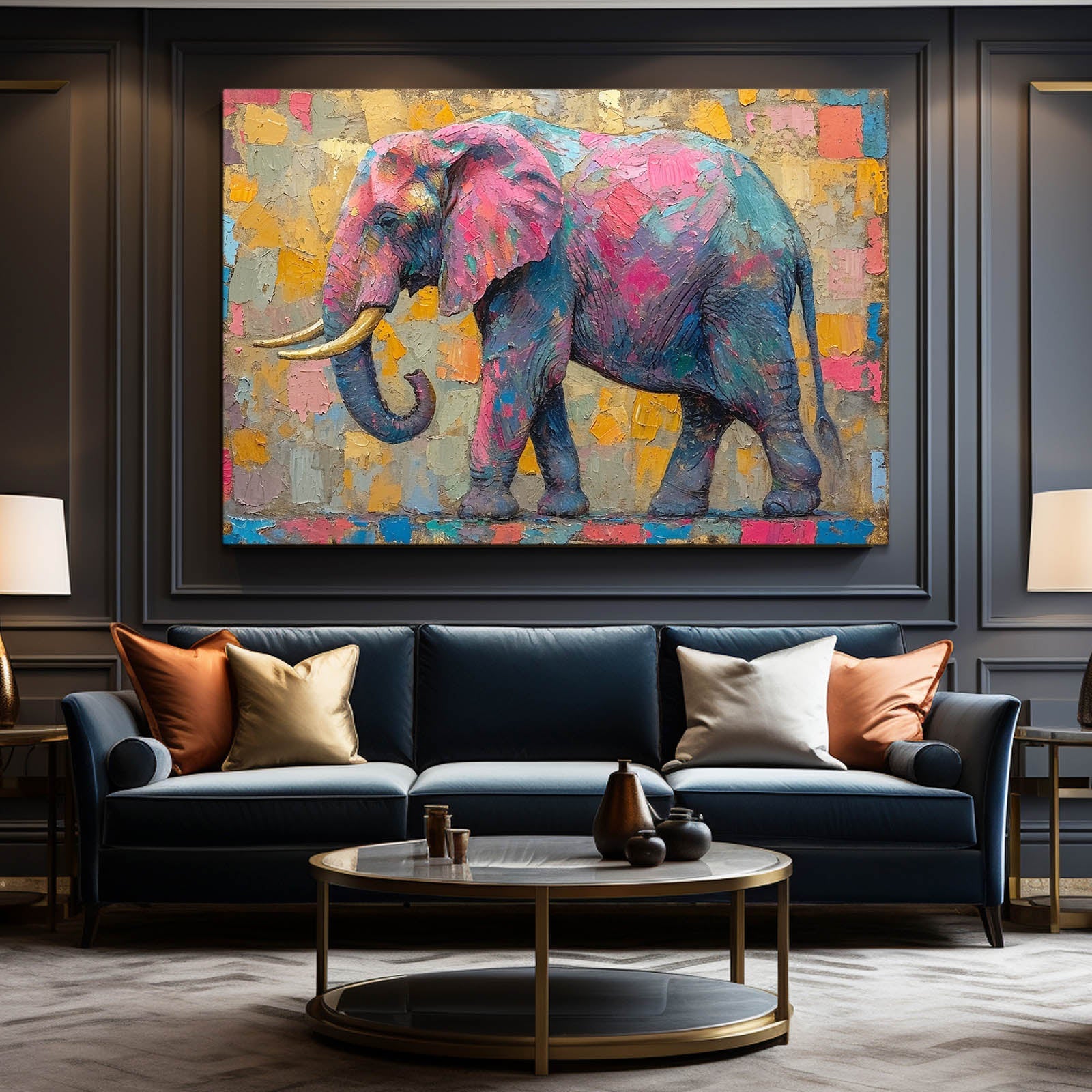 Elephant Art Canvas