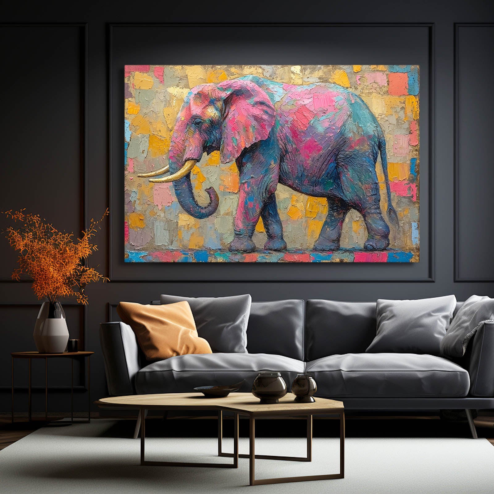 Elephant Art Canvas