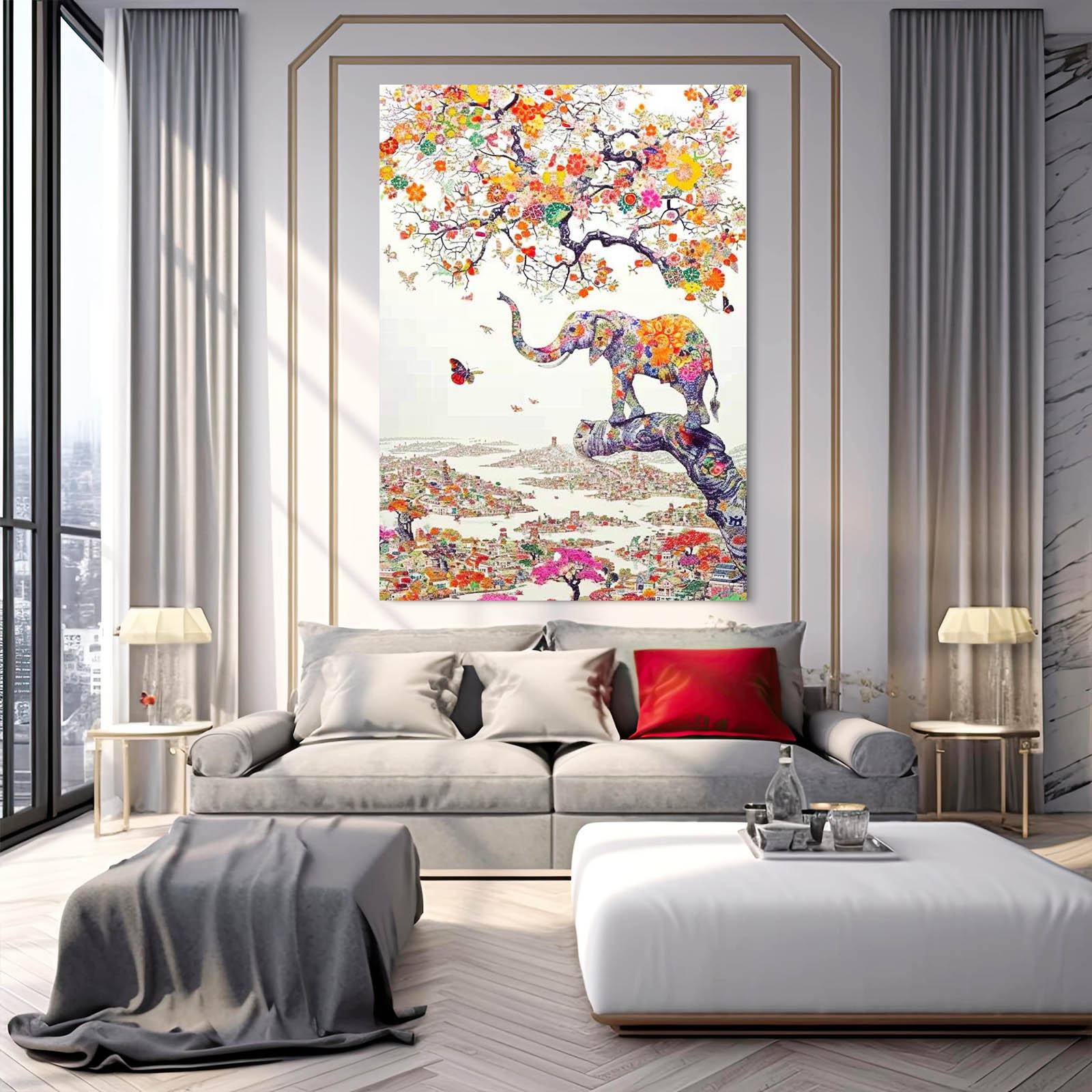 Elephant Blossom Fantasy Art