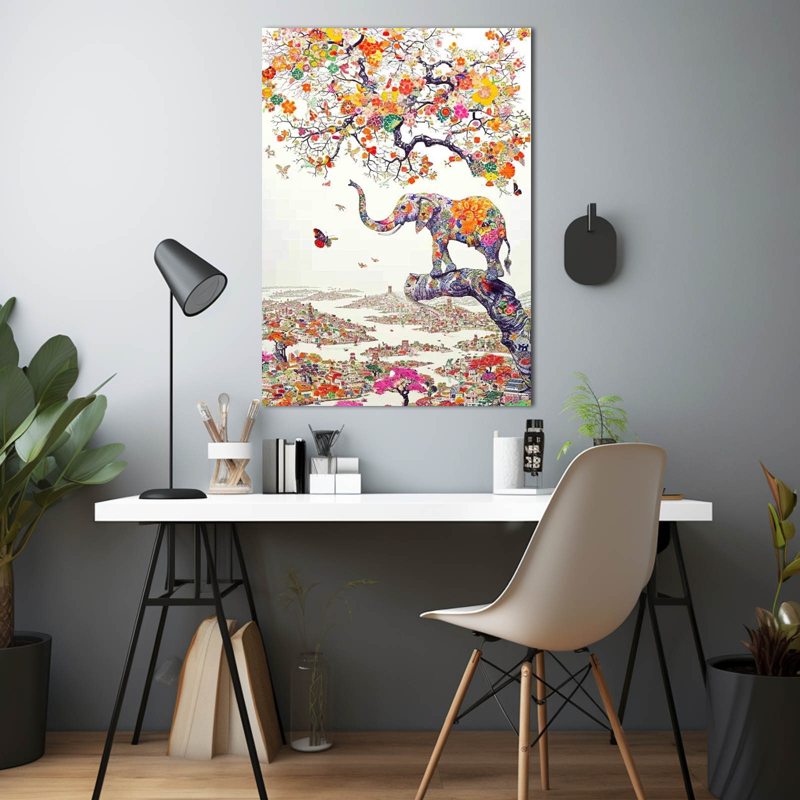 Elephant Blossom Fantasy Art
