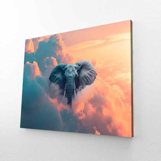 Elephant Cloud Wall Art