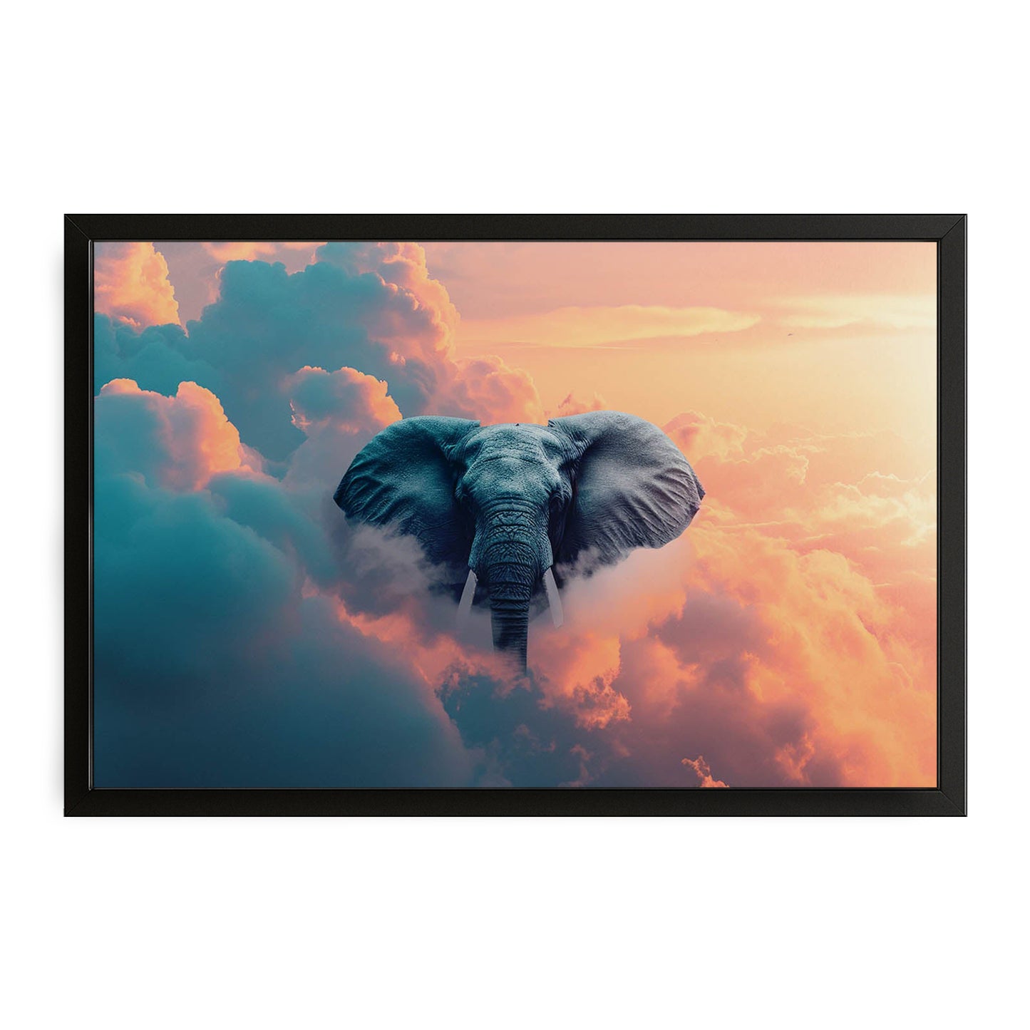 Elephant Cloud Wall Art