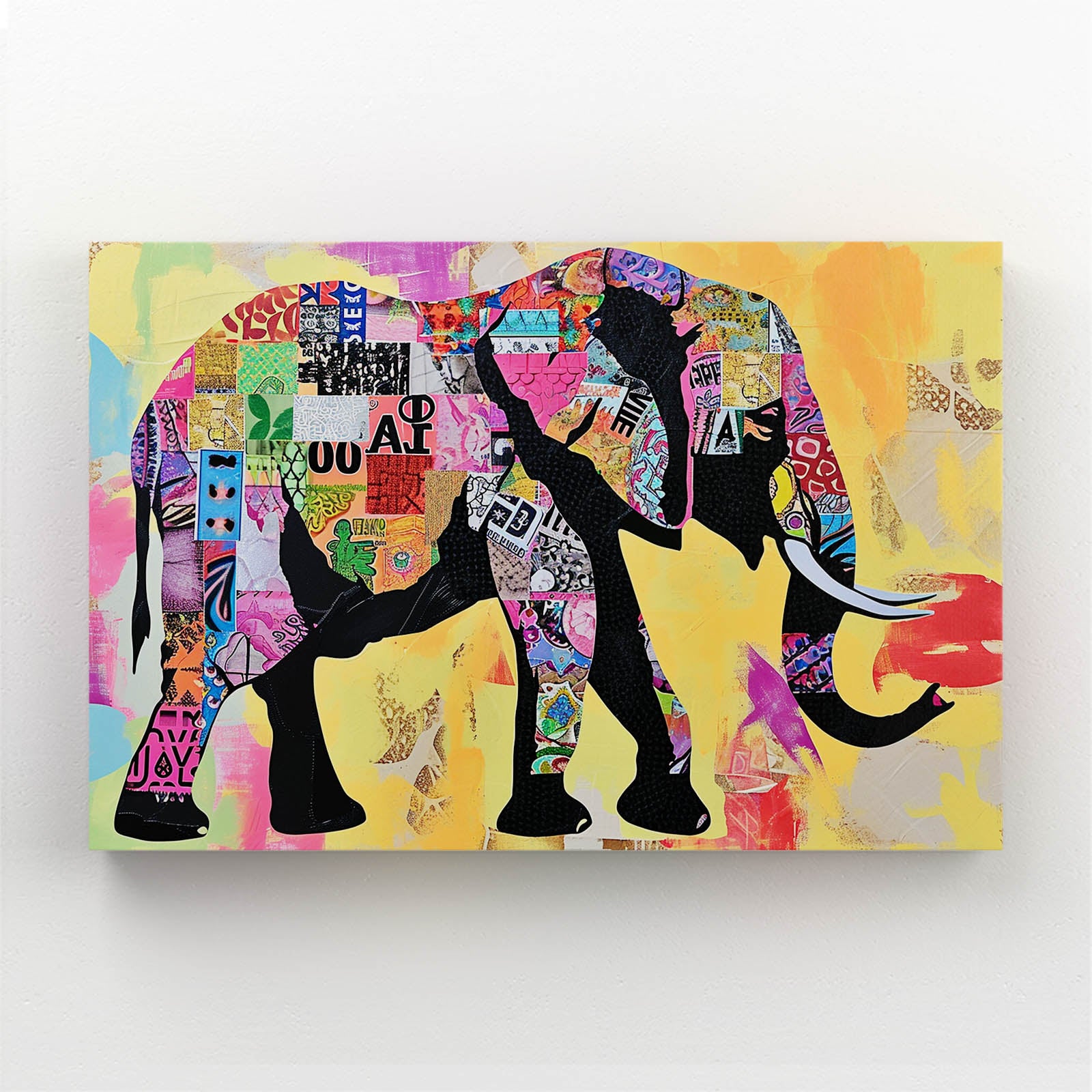 Elephant Collage Art