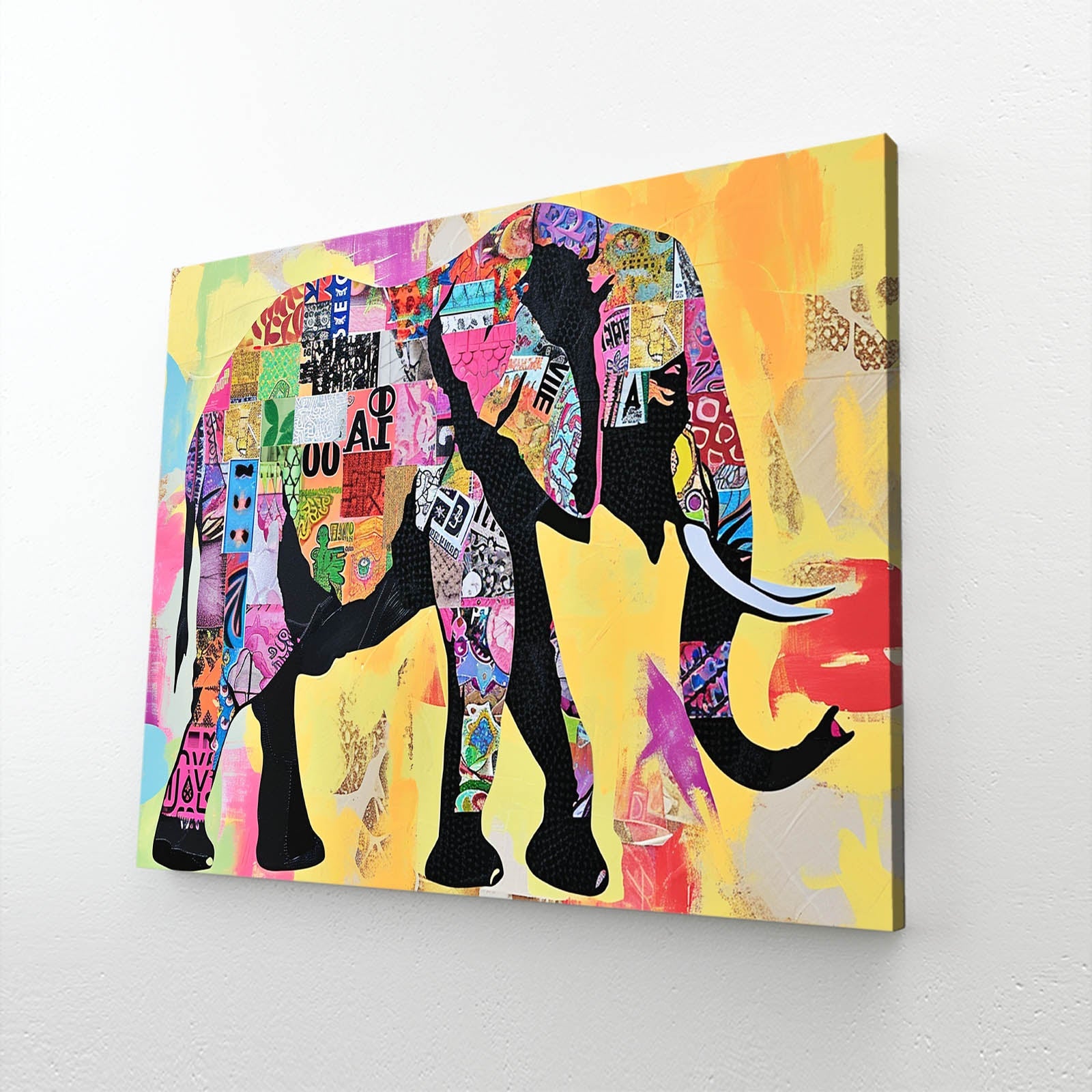 Elephant Collage Art