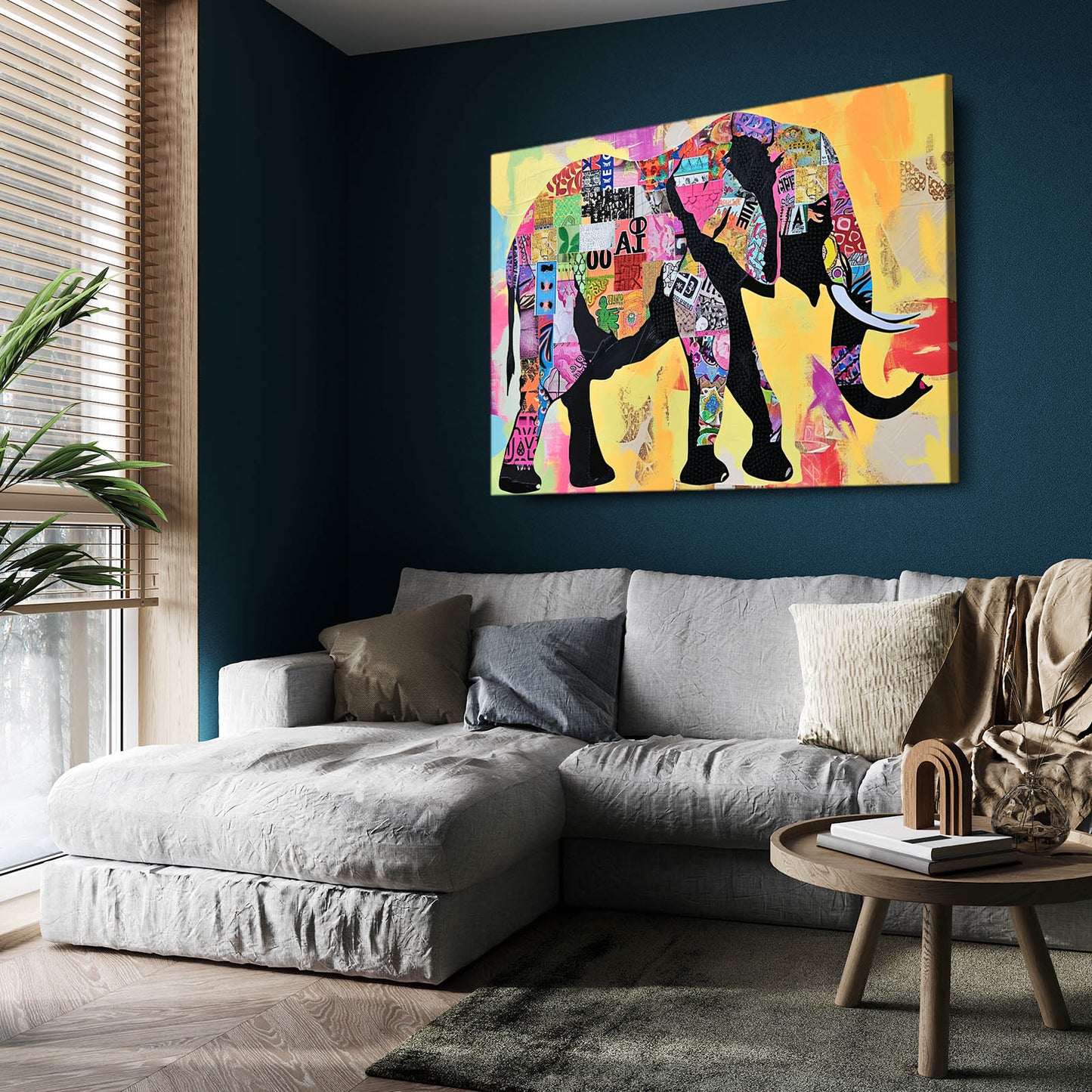 Elephant Collage Art