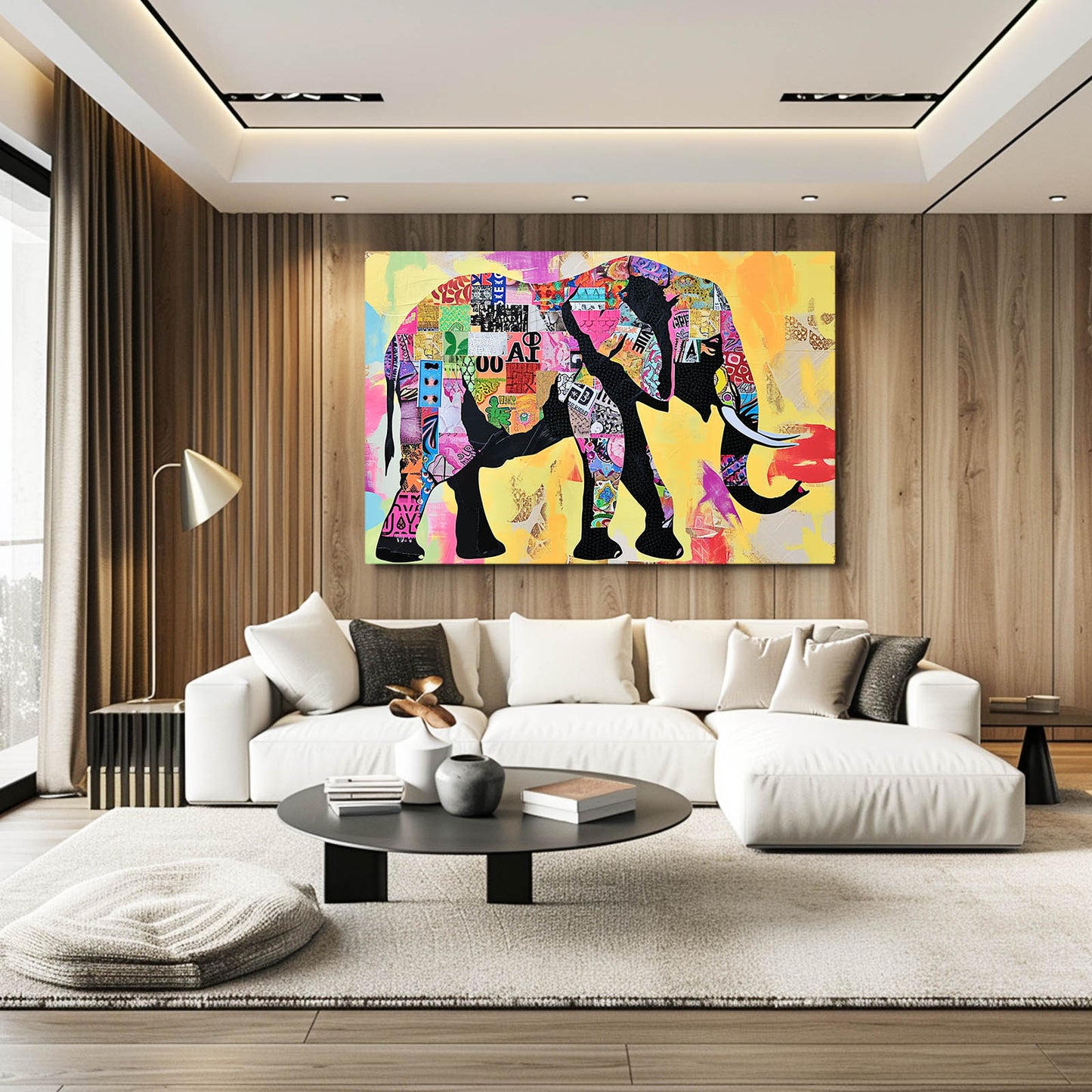 Elephant Collage Art