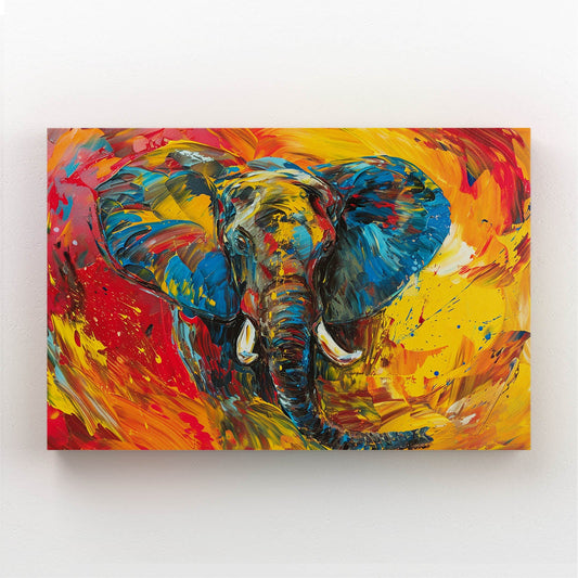 Elephant Colorful Art