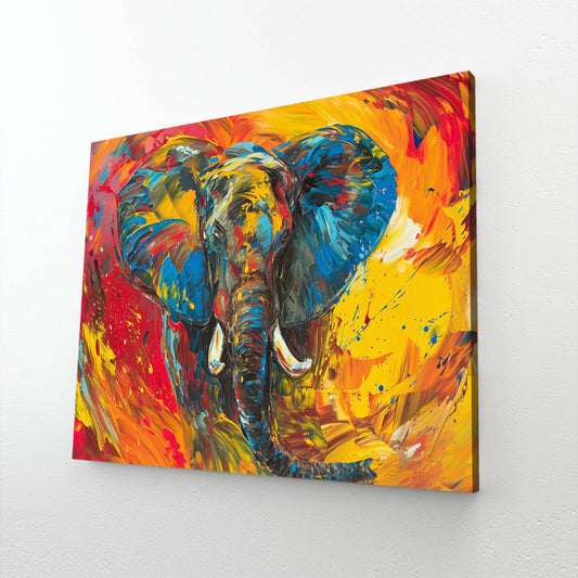 Elephant Colorful Art