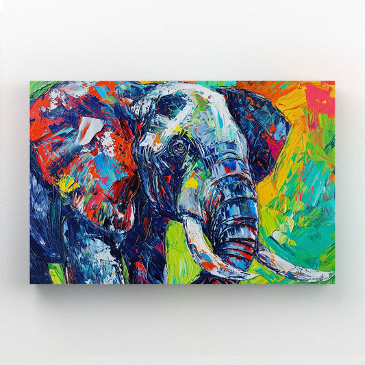 Elephant Expressionist Wall Art
