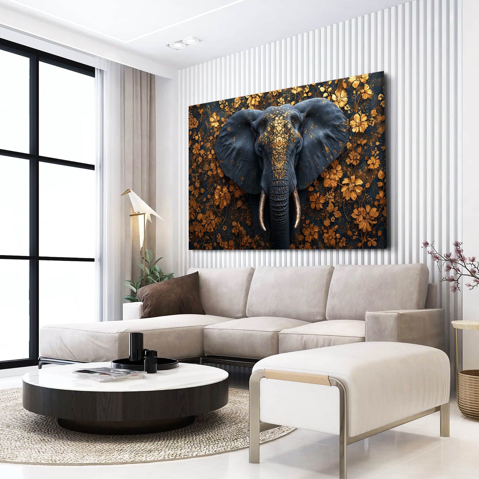Elephant Floral Art