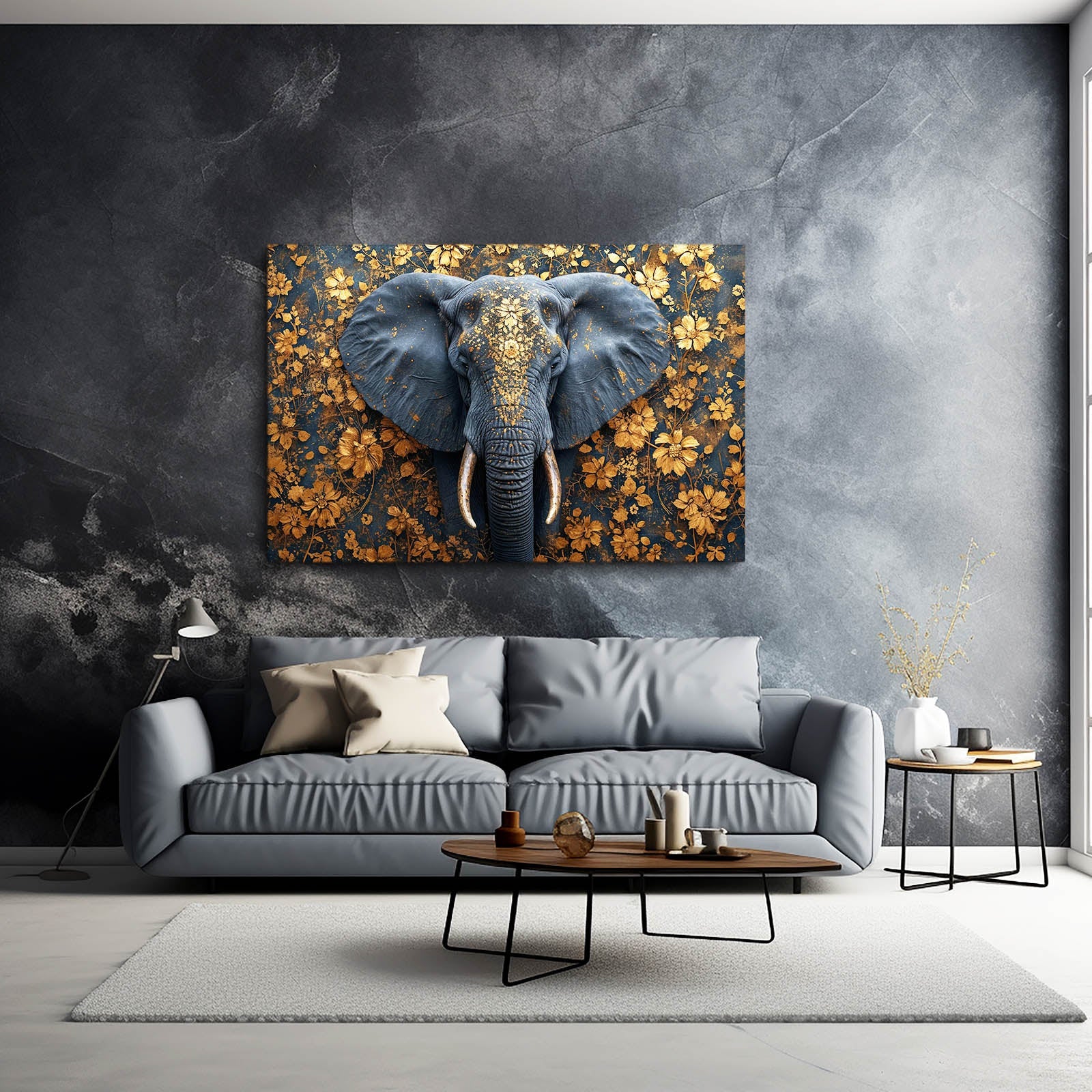 Elephant Floral Art