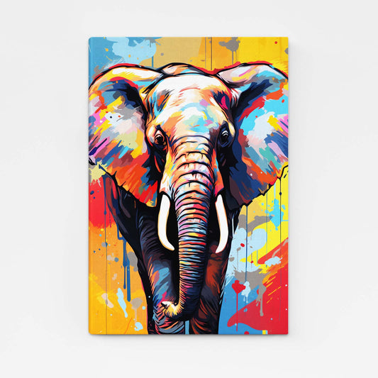 Elephant Graffiti Style Art