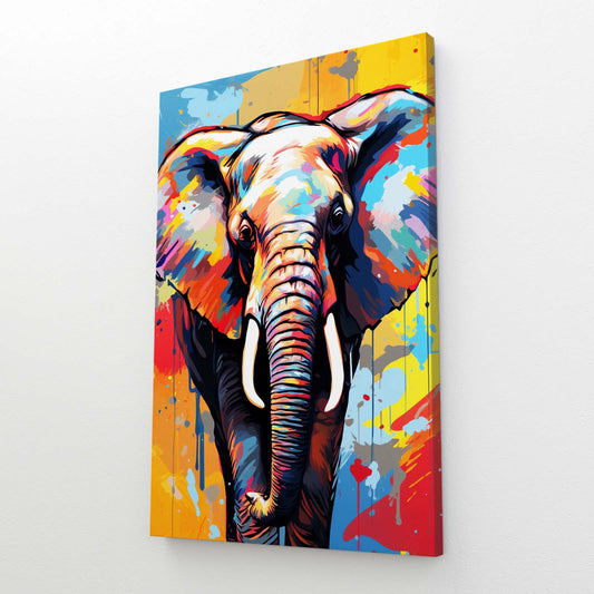Elephant Graffiti Style Art