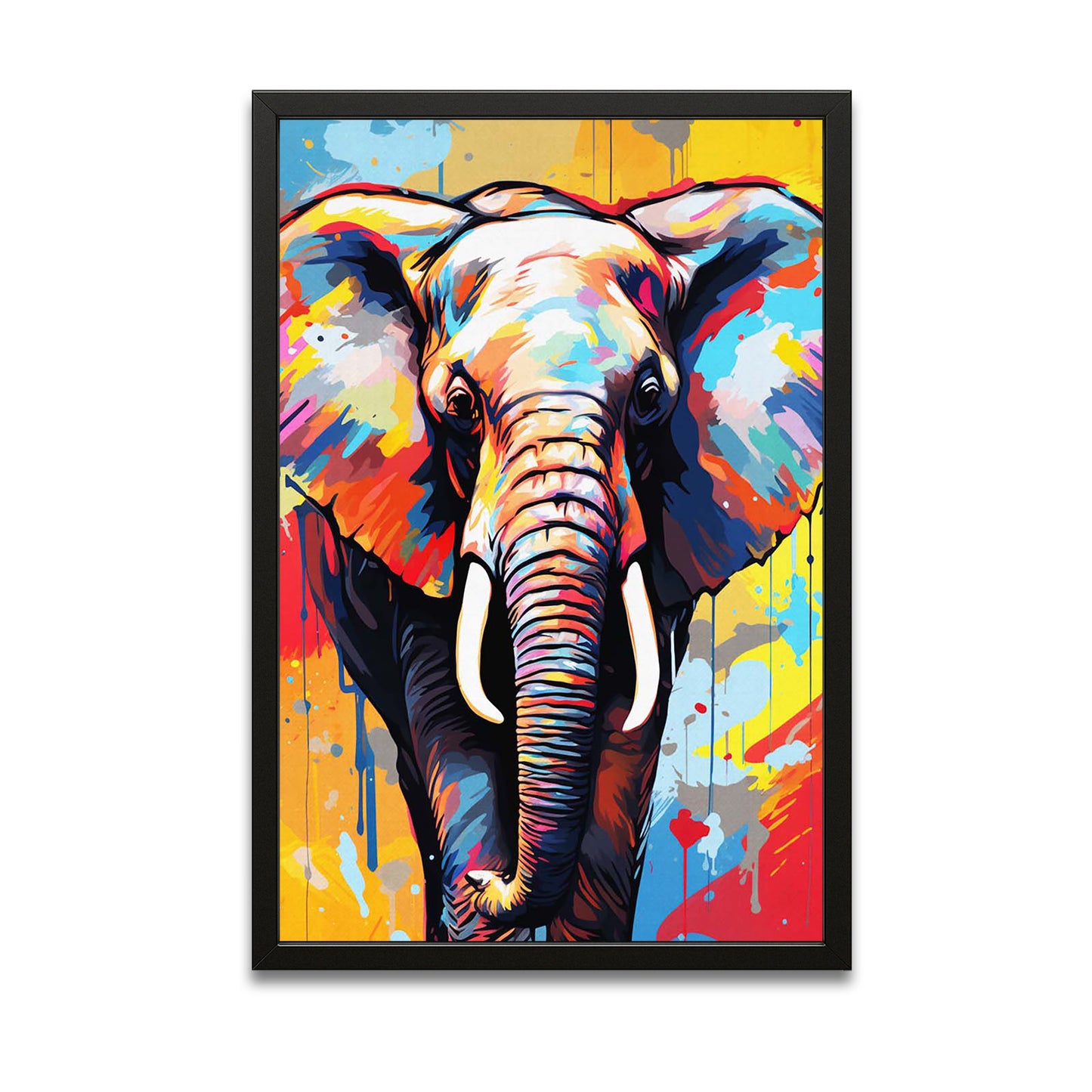Elephant Graffiti Style Art