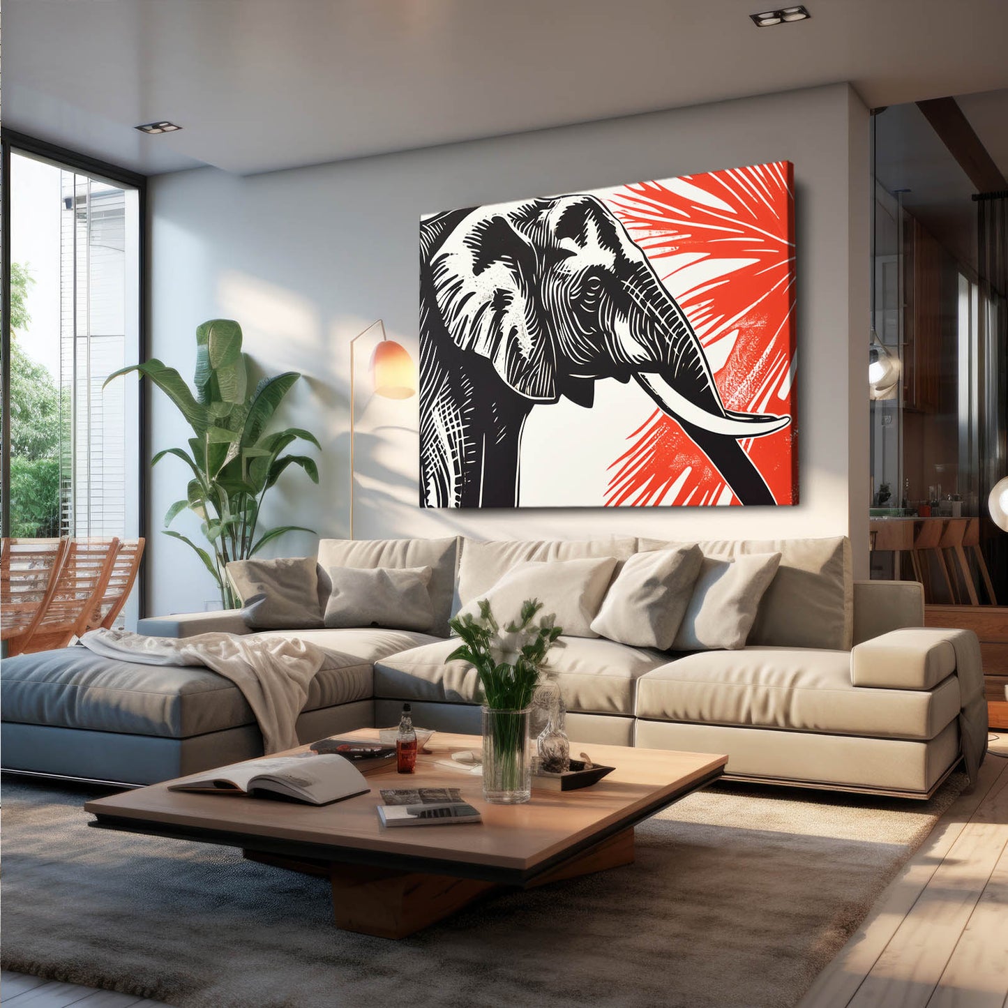 Elephant Graphic Wall Art