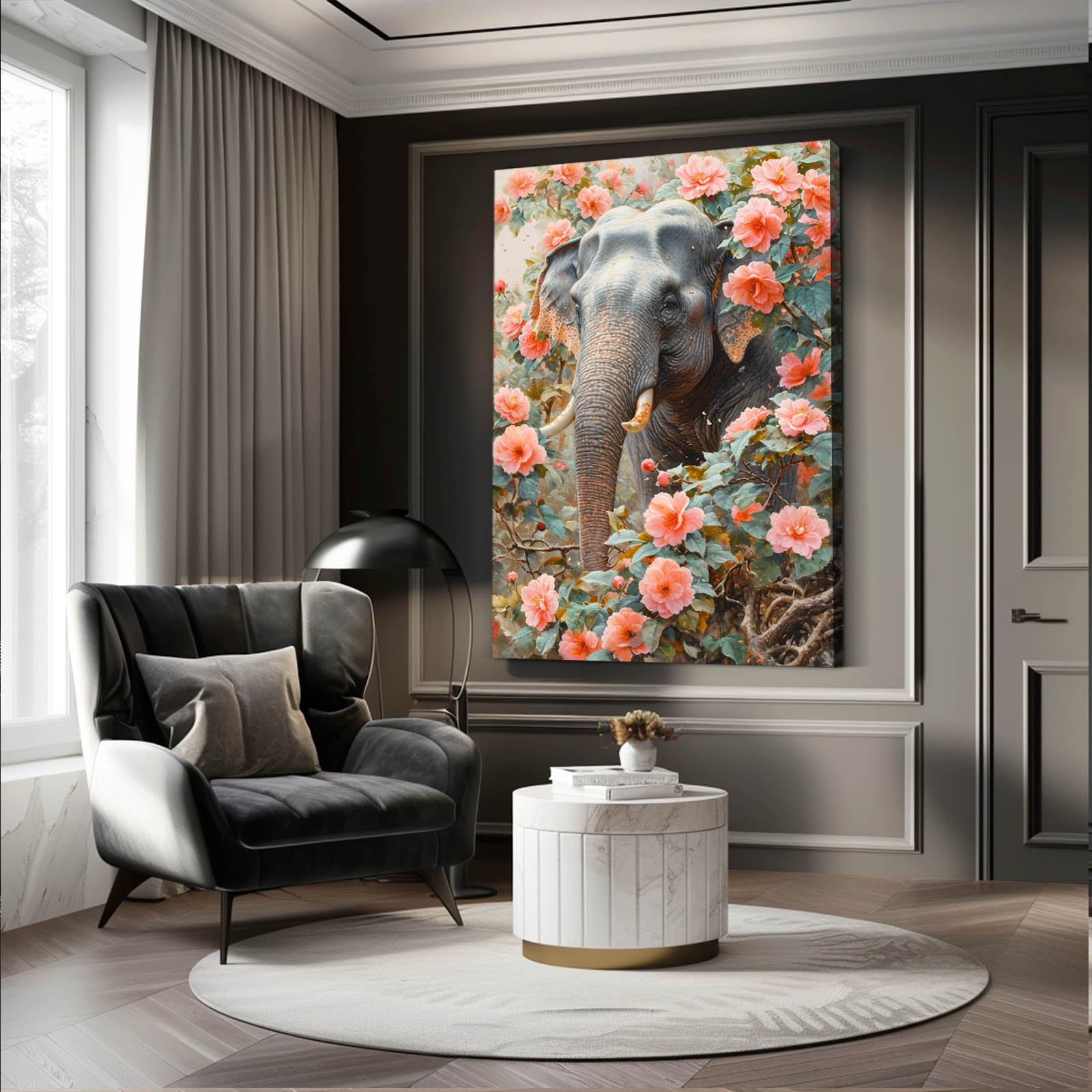 Elephant In Bloom Art
