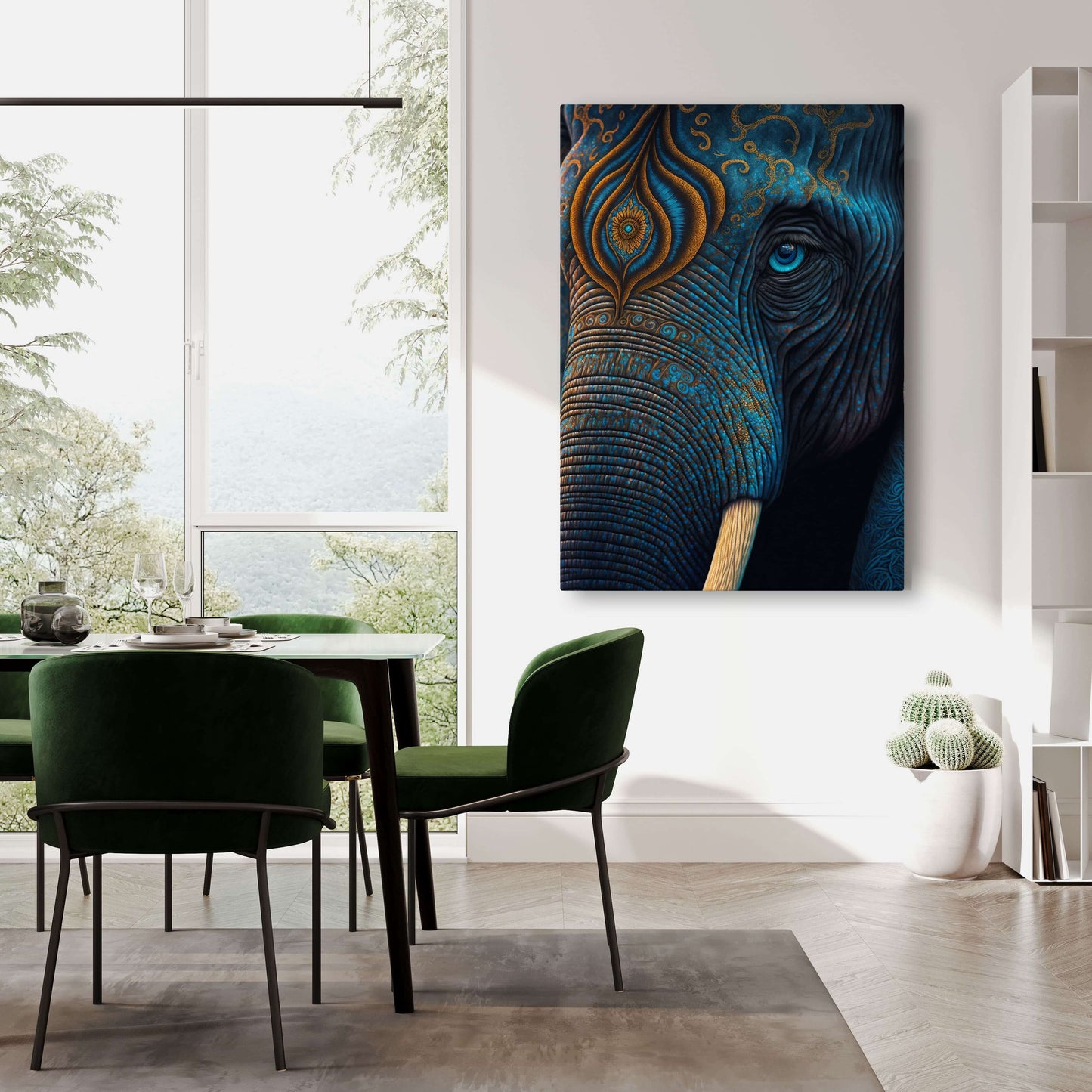 Elephant Mandala Wall Art