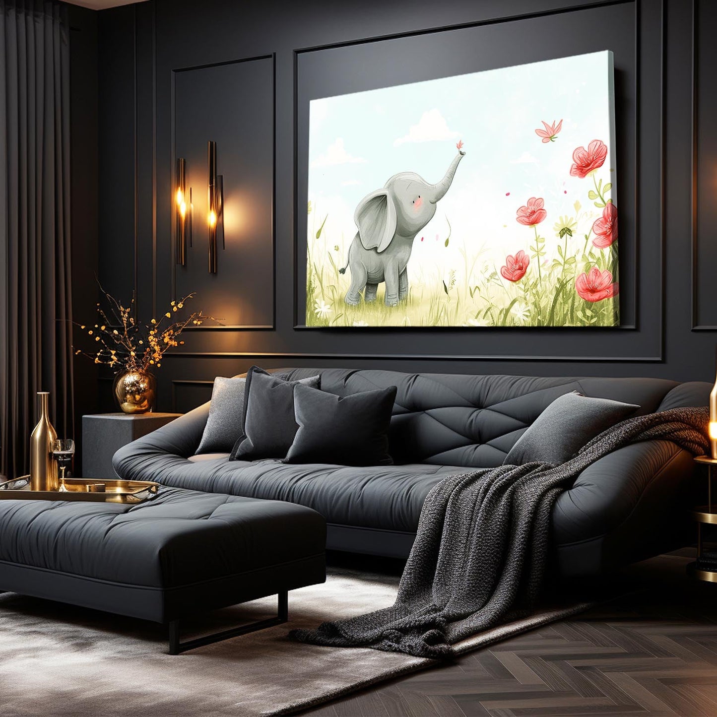 Elephant Nursery Wall Art