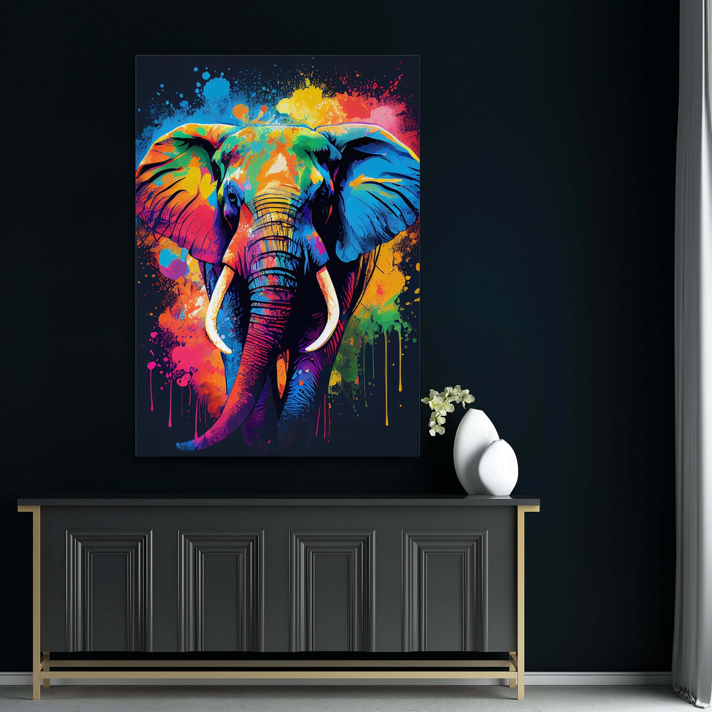 Elephant Pop Art Painting