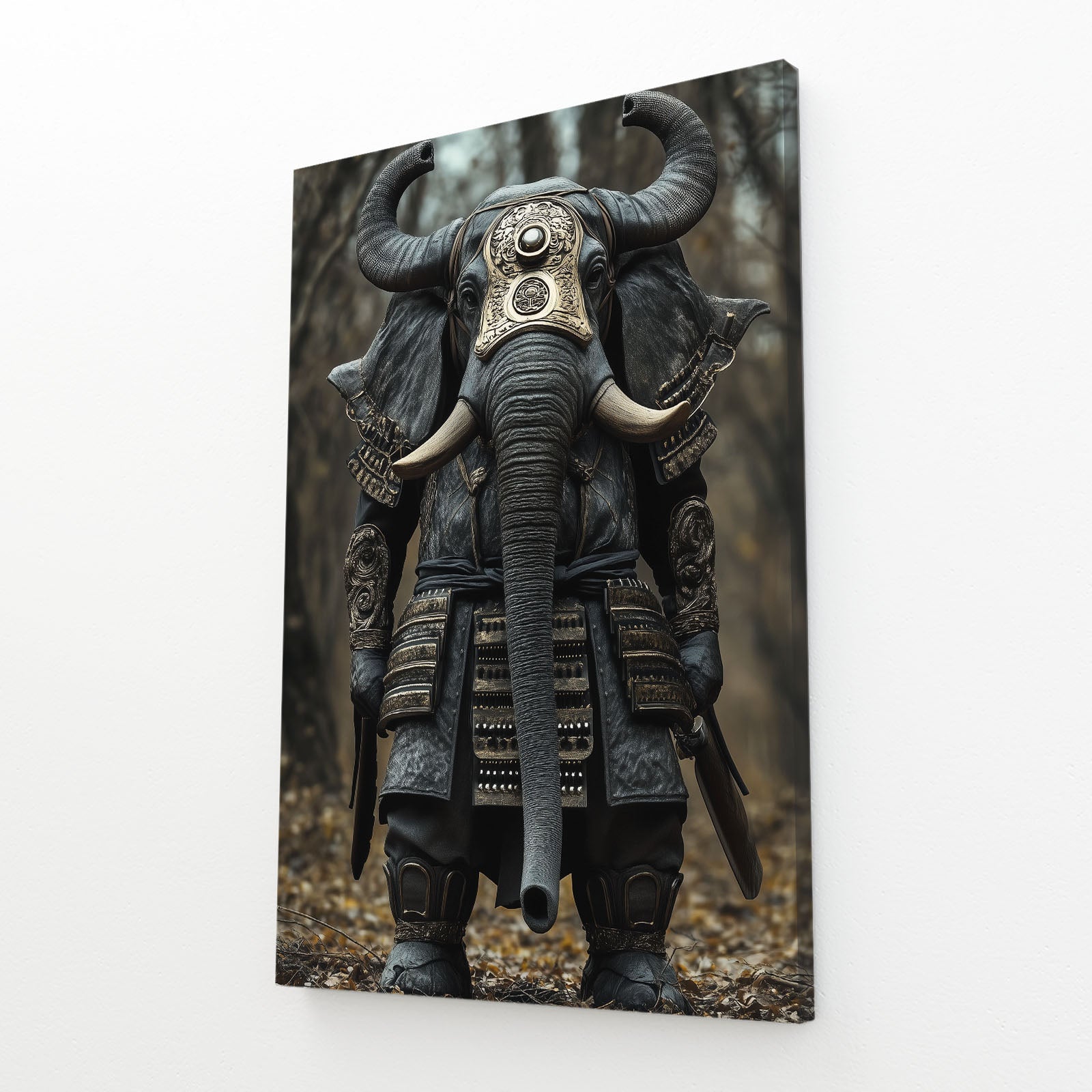 Elephant Samurai Wall Art