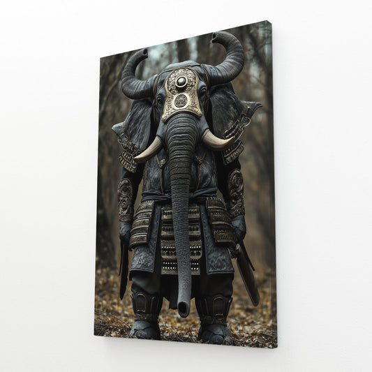 Elephant Samurai Wall Art
