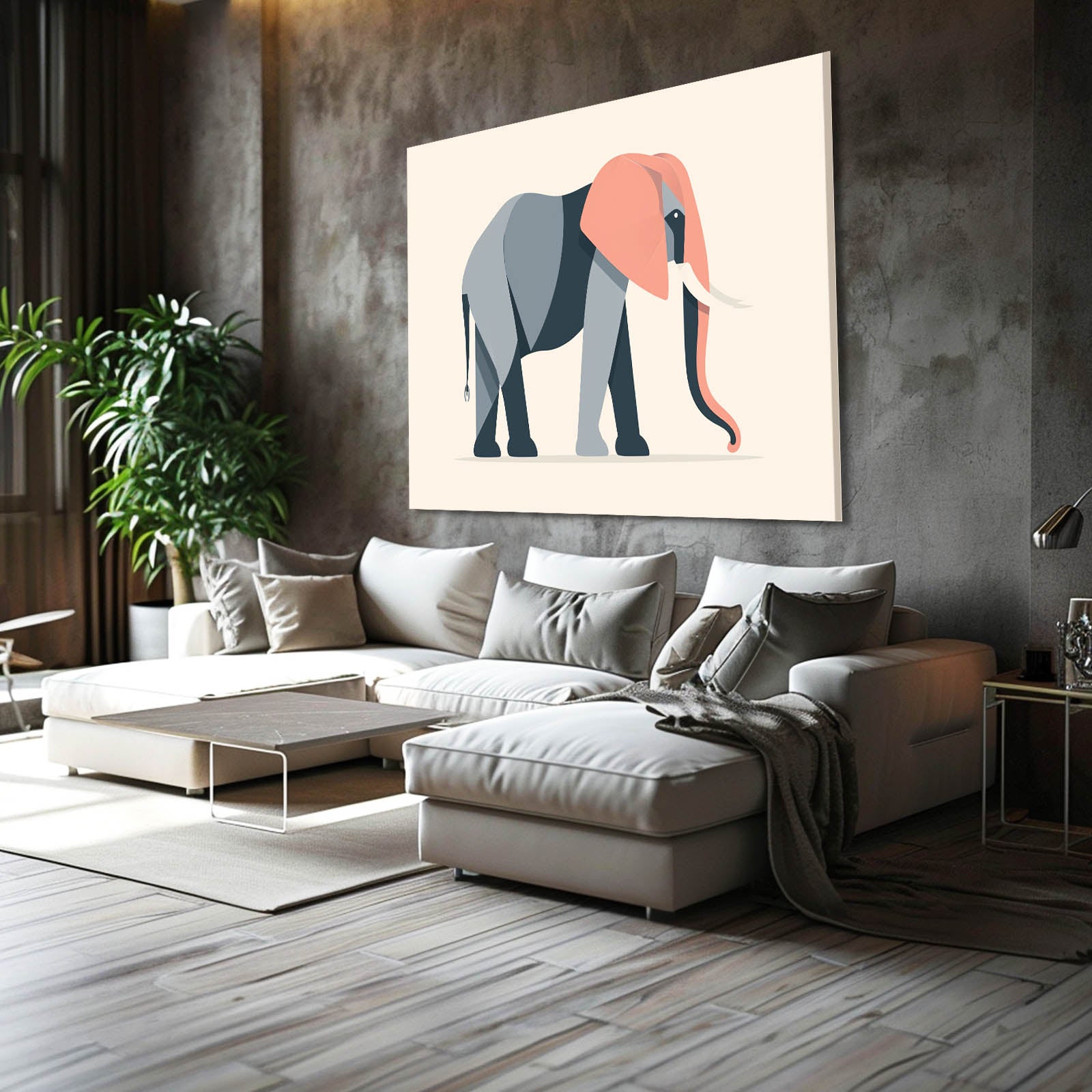 Elephant Vector Wall Art
