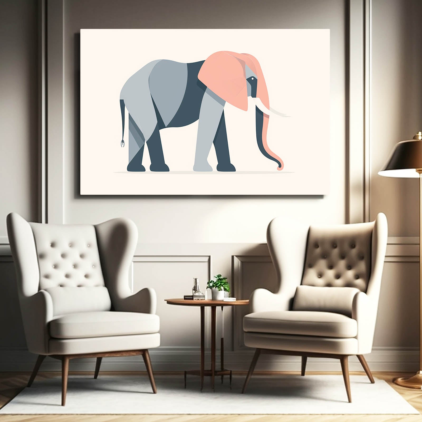 Elephant Vector Wall Art