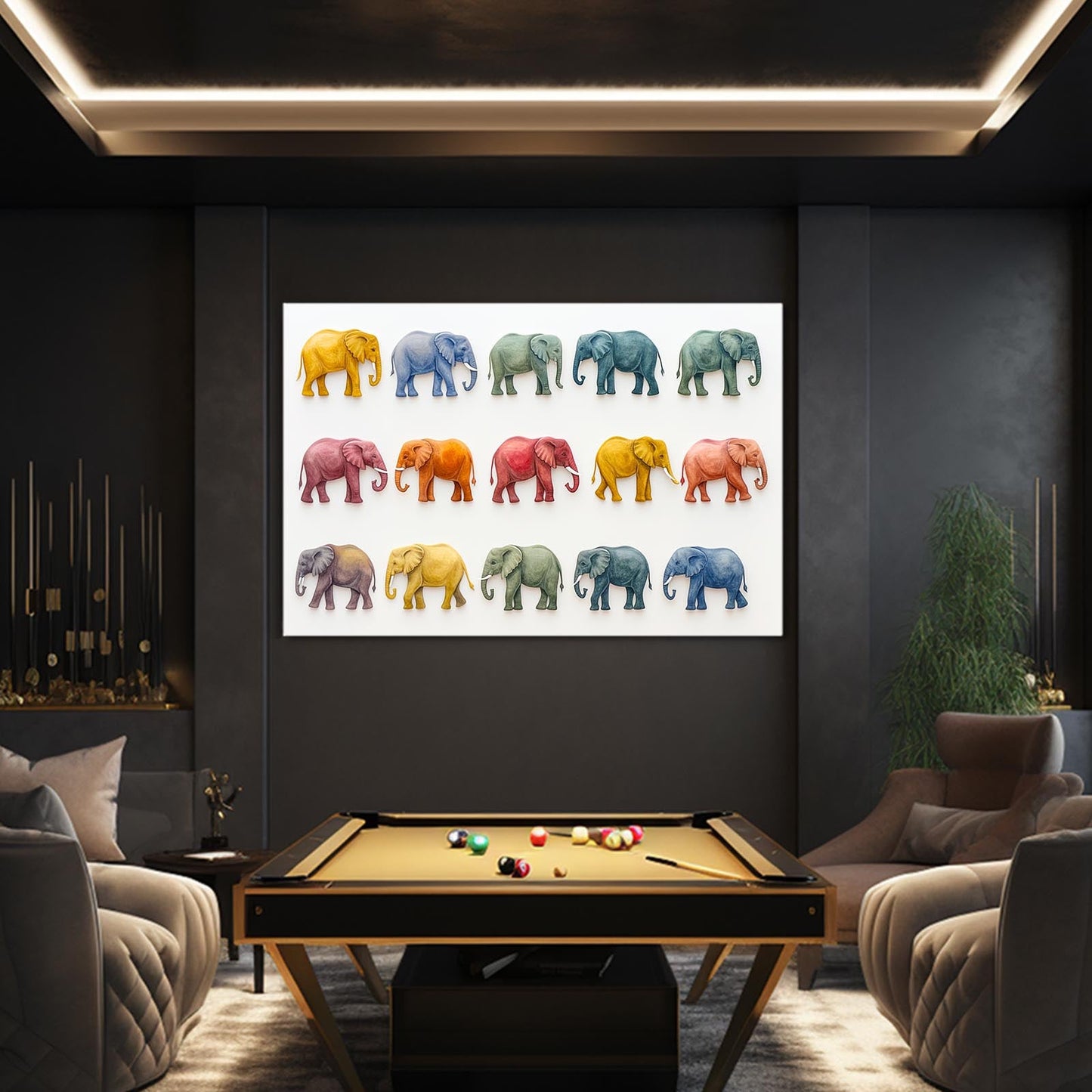 Elephant Wall Art For Living Room