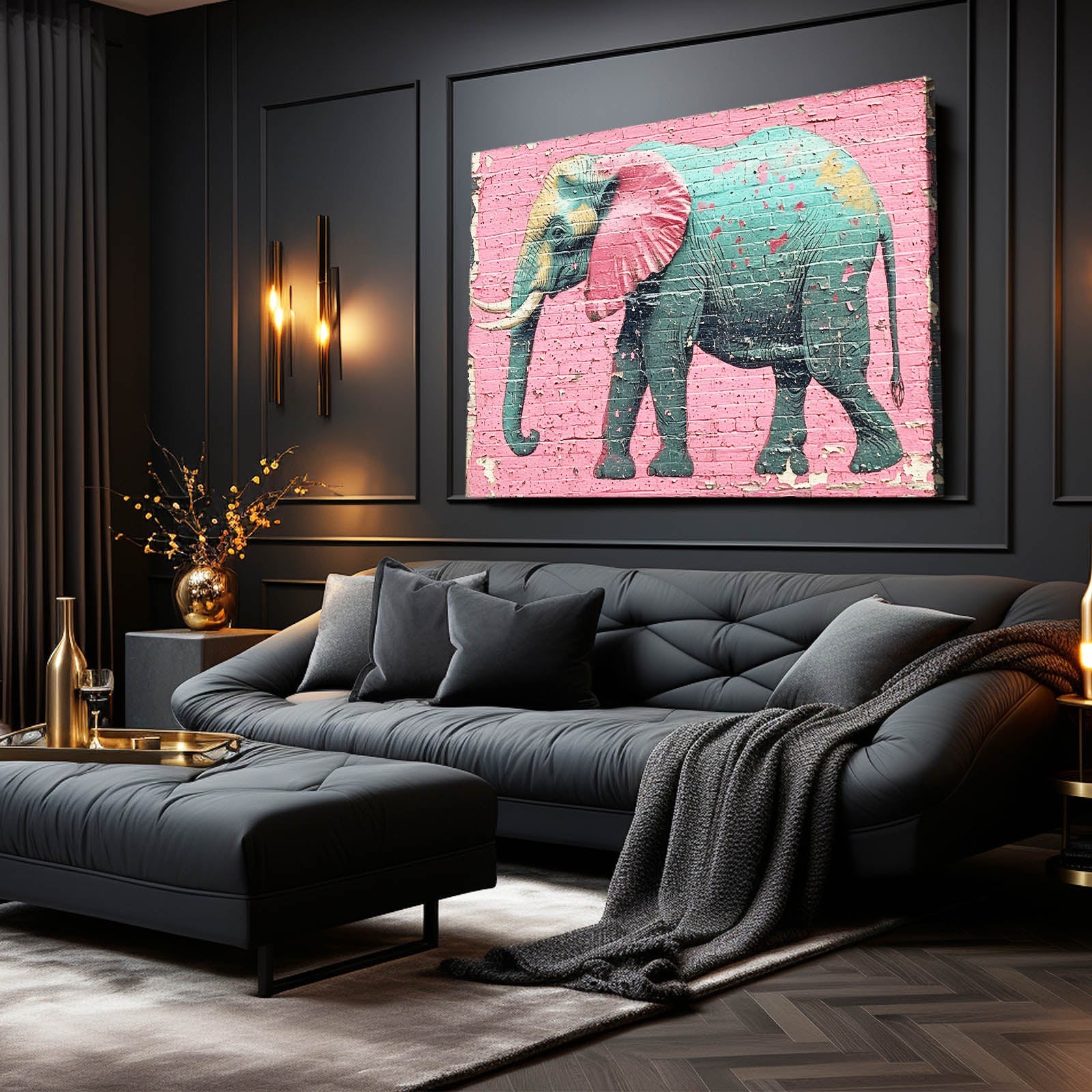 Elephant Wall Mural Art