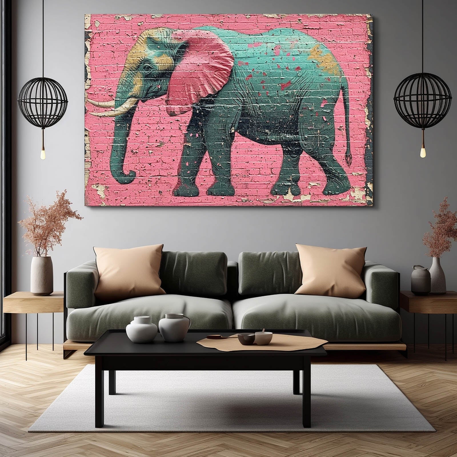 Elephant Wall Mural Art