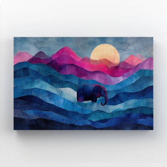 Elephant Watercolor Art