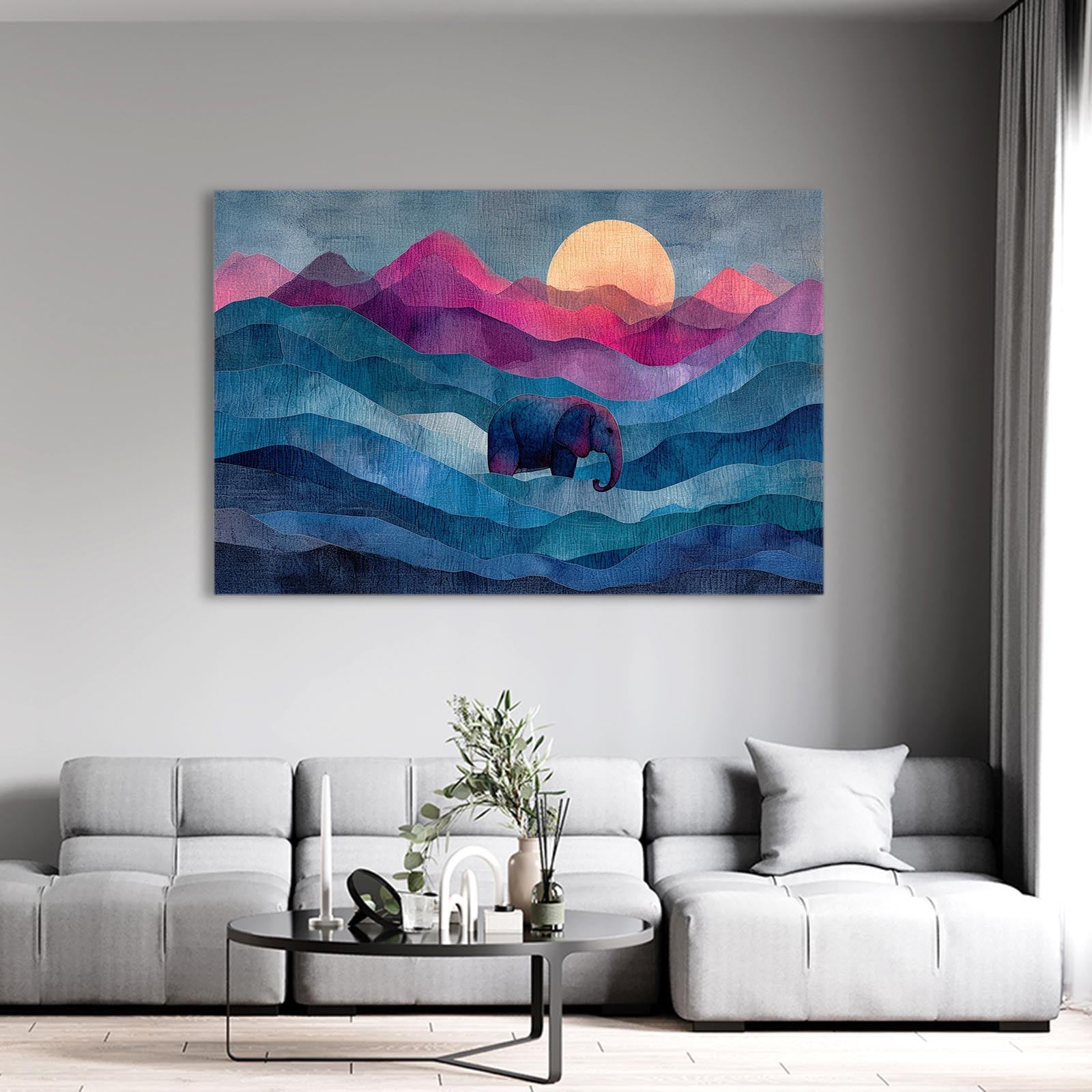 Elephant Watercolor Art