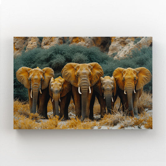 Family Elephant Wall Art