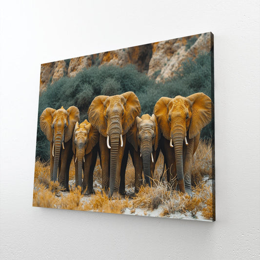 Family Elephant Wall Art