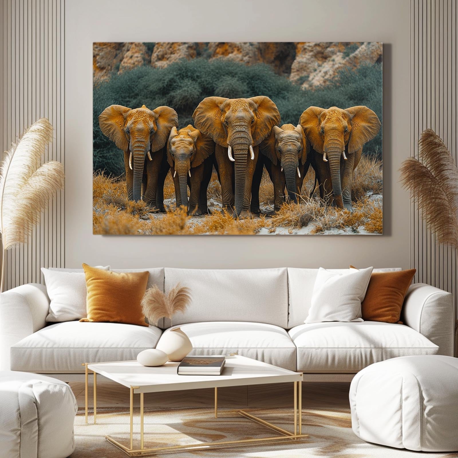 Family Elephant Wall Art