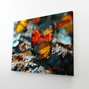 Fiery Butterfly Wall Art