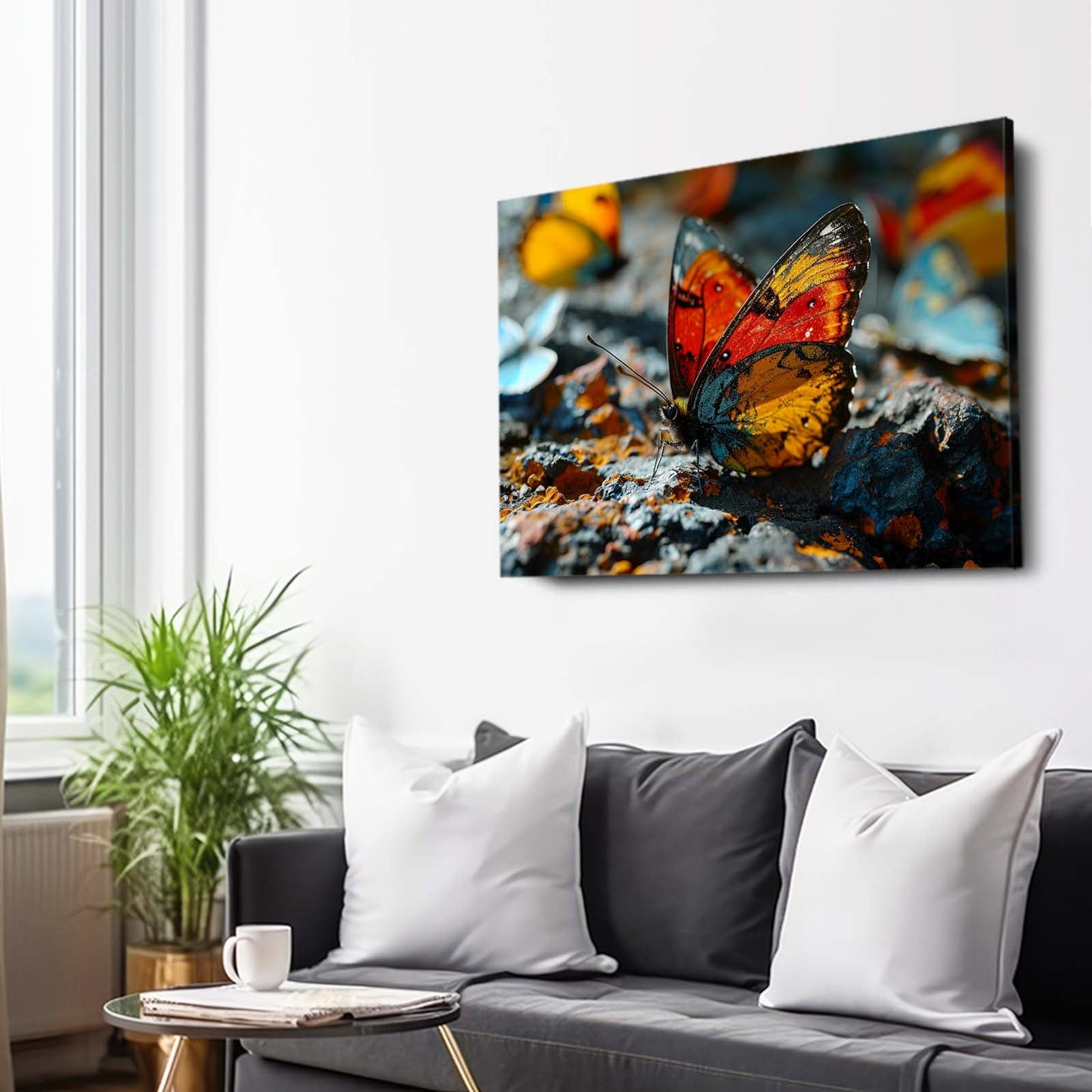 Fiery Butterfly Wall Art