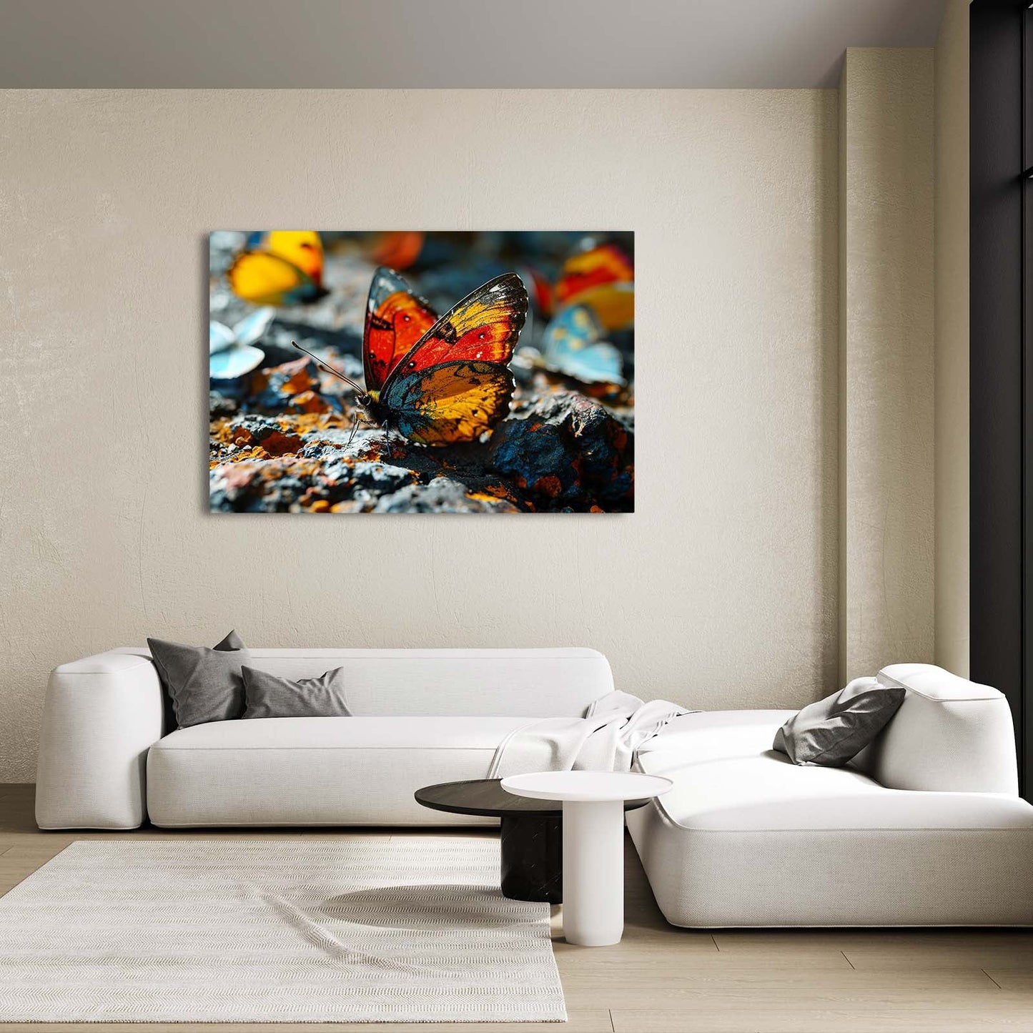 Fiery Butterfly Wall Art