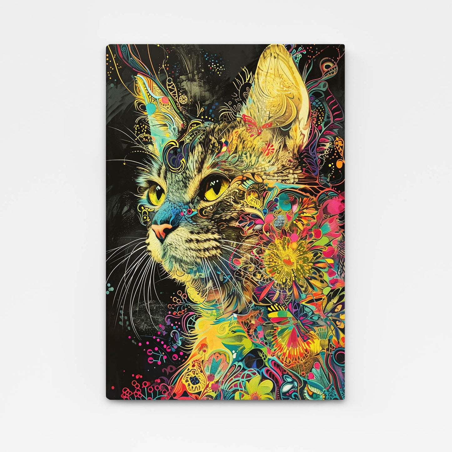 Floral Dream Cat Wall Art