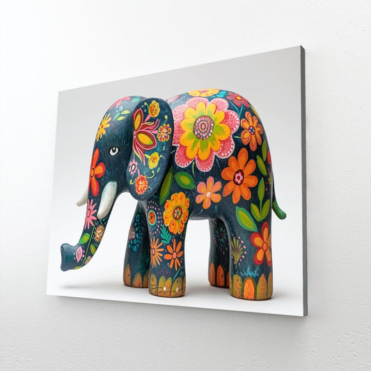 Floral Elephant Decorative Art