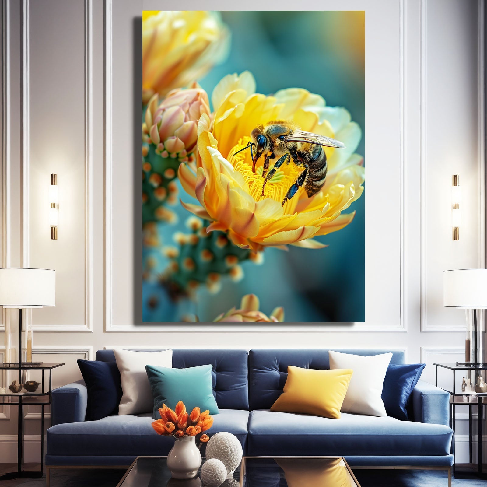 Flower Bee Art